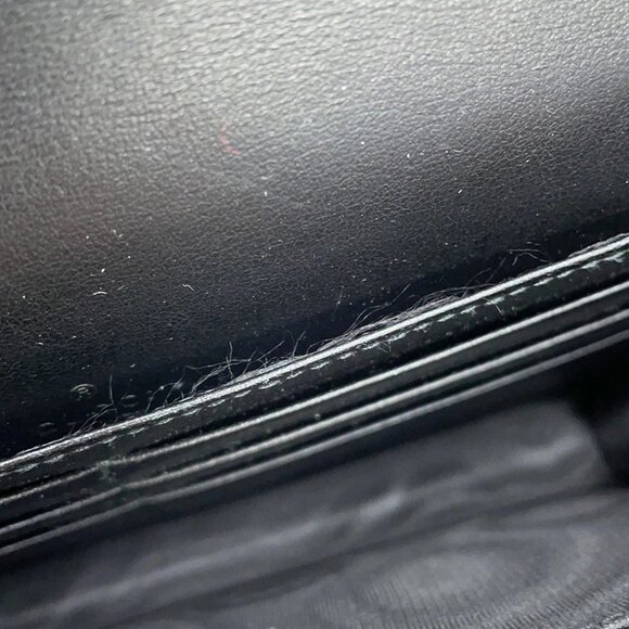 GUCCI GGMatelasse Chain Wallet Leather Black - Picture 11 of 16